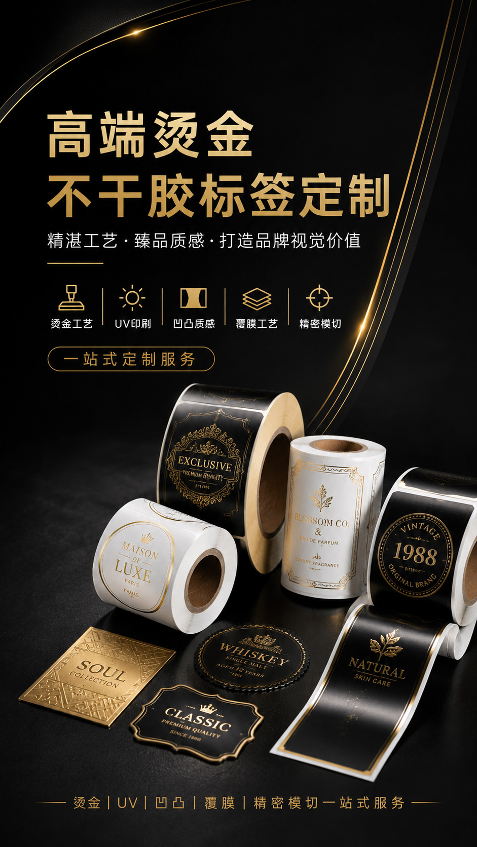 烫金标签
