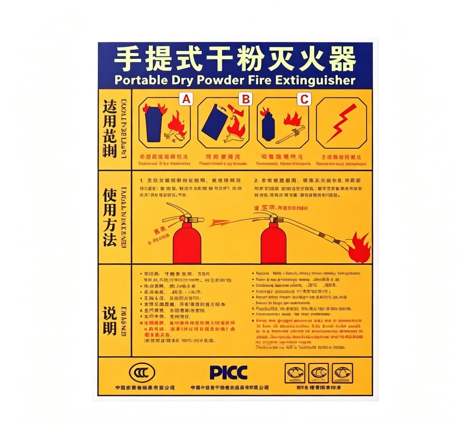 消防安全标识夜光标签